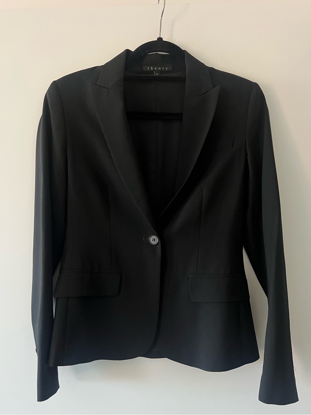 Vintage Theory Black Single-Button Women's Blazer